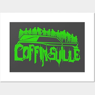 Coffinsville main logo GREEN Posters and Art